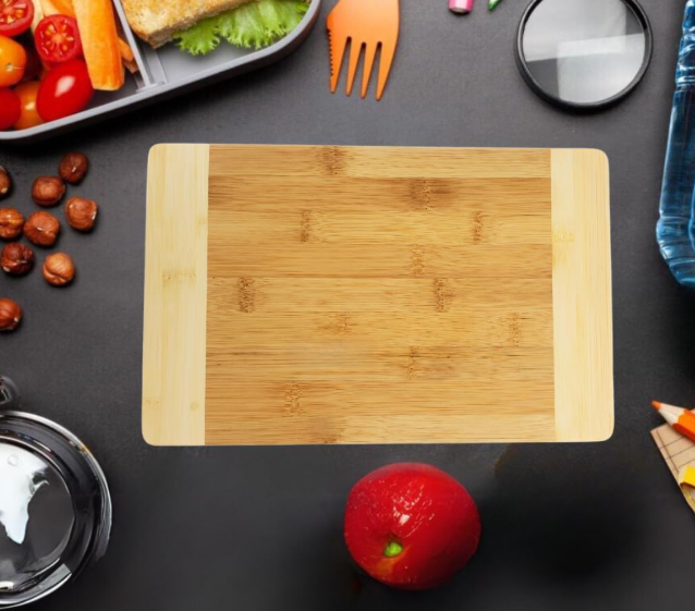 Natural Two-Tone Thickened Double-Sided Bamboo Cutting Board - Image 2