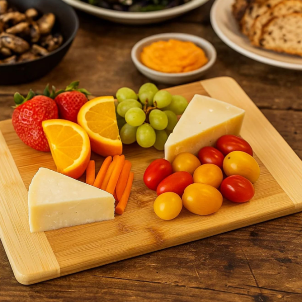 Natural Two-Tone Thickened Double-Sided Bamboo Cutting Board