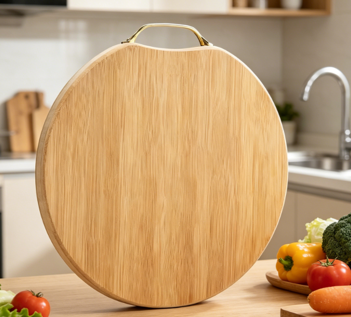 Small Non-Slip, Non-Stick Natural Bamboo Cutting Board
