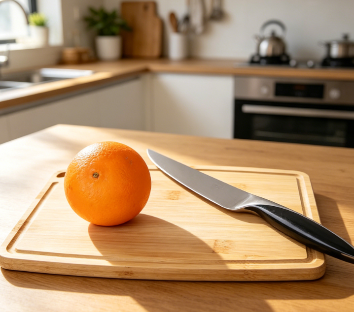 Lightweight Solid Bamboo Small Cutting Board