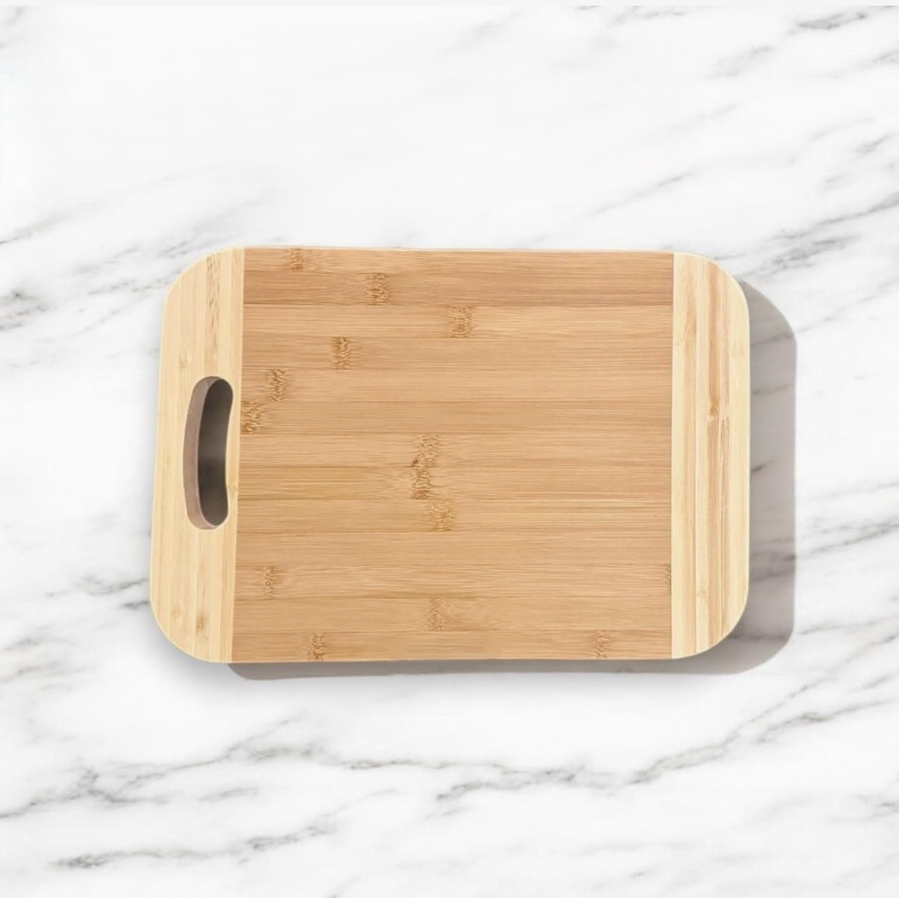 Natural Bamboo Non-Slip Cutting Board With Smooth Handle - Image 2